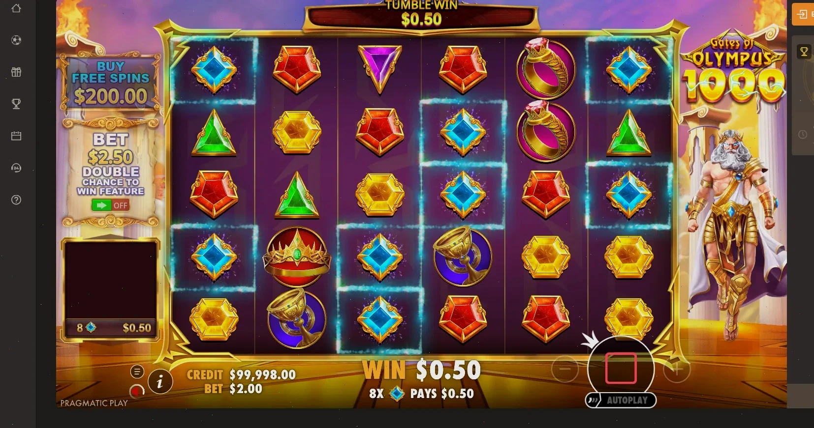 Мобильная версия Чудо Слот